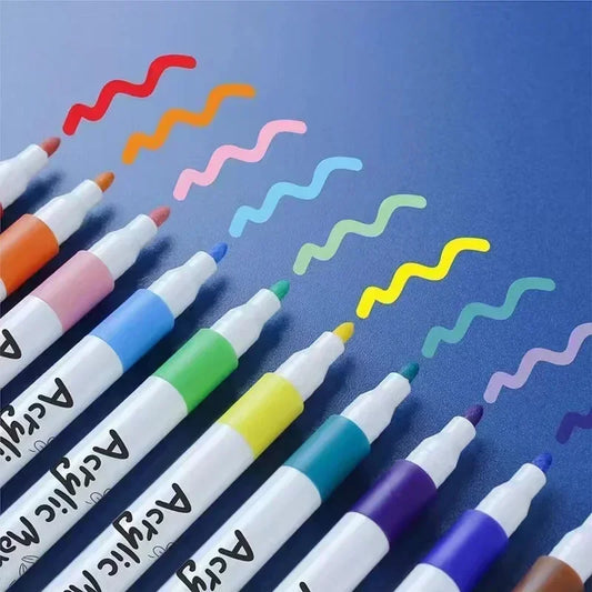 12-60 Colors Acrylic Paint Marker Pen Set