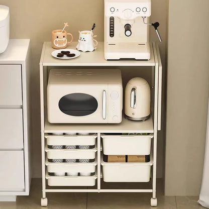 Rolling Kitchen Storage Cart with 6 Drawers