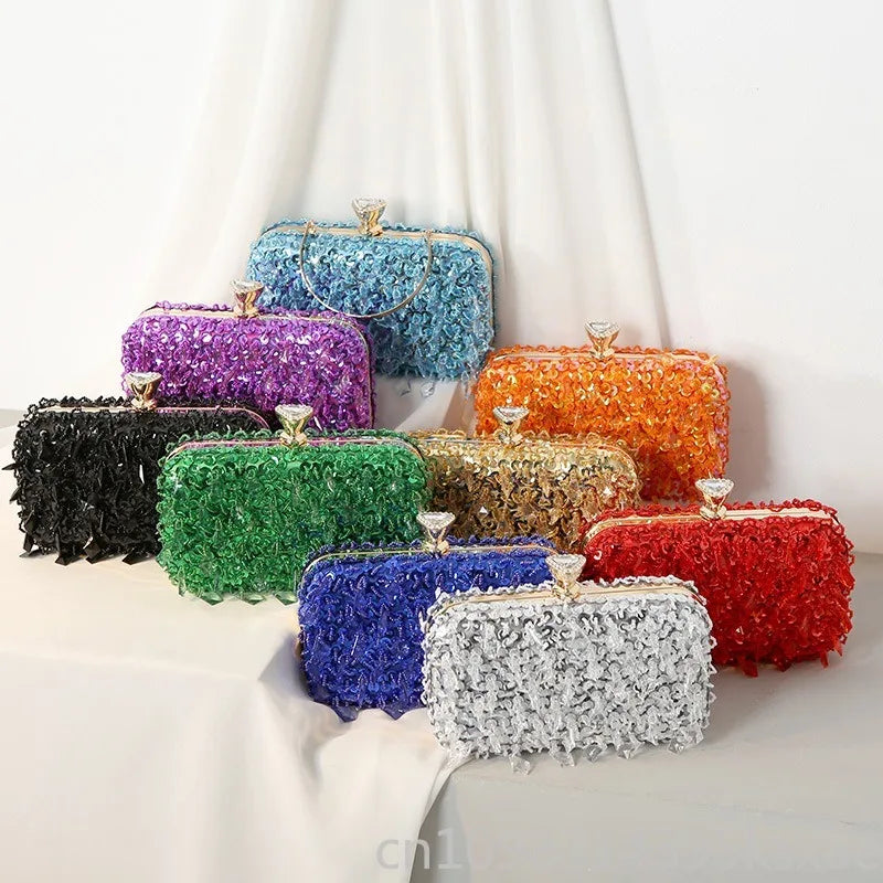 Handmade Beaded Evening Clutch Bag