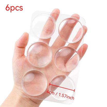 Transparent Self-Adhesive Silicone Door Wall Protector Pads