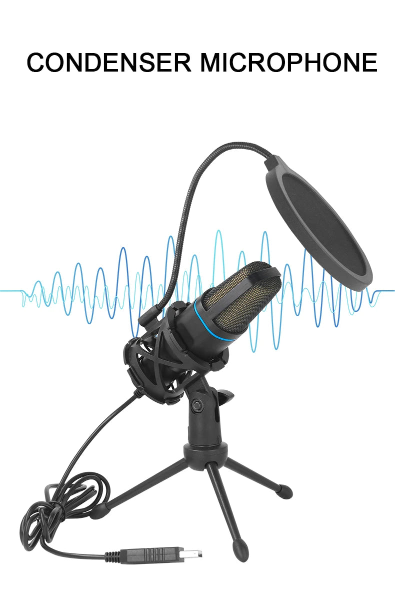 USB Condenser Microphone for Gaming & Streaming