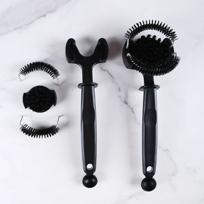 Espresso Machine Group Head Cleaning Brush with Removable Cleaning Head