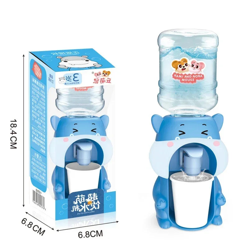 Cartoon Mini Water Cooler with Cup & Bottle