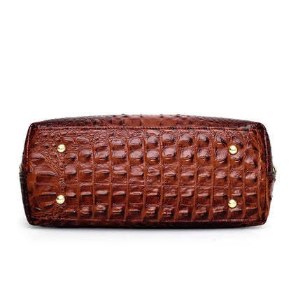 Women’s Crocodile-Embossed Tote & Shoulder Bag