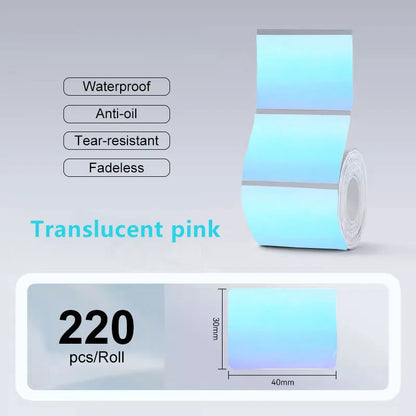 Transparent Thermal Label Roll
