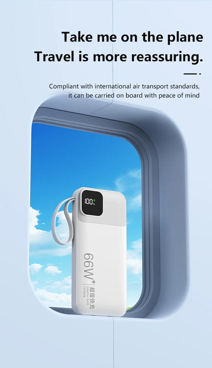 Portable High-Capacity Power Bank with Digital Display