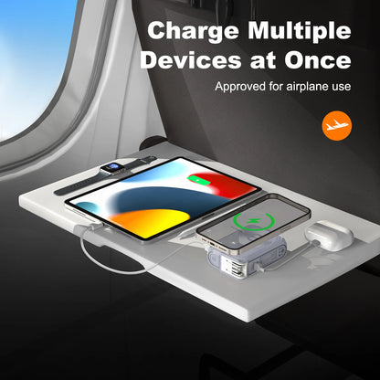 10000mAh Magnetic Wireless Power Bank with Built-In Cable