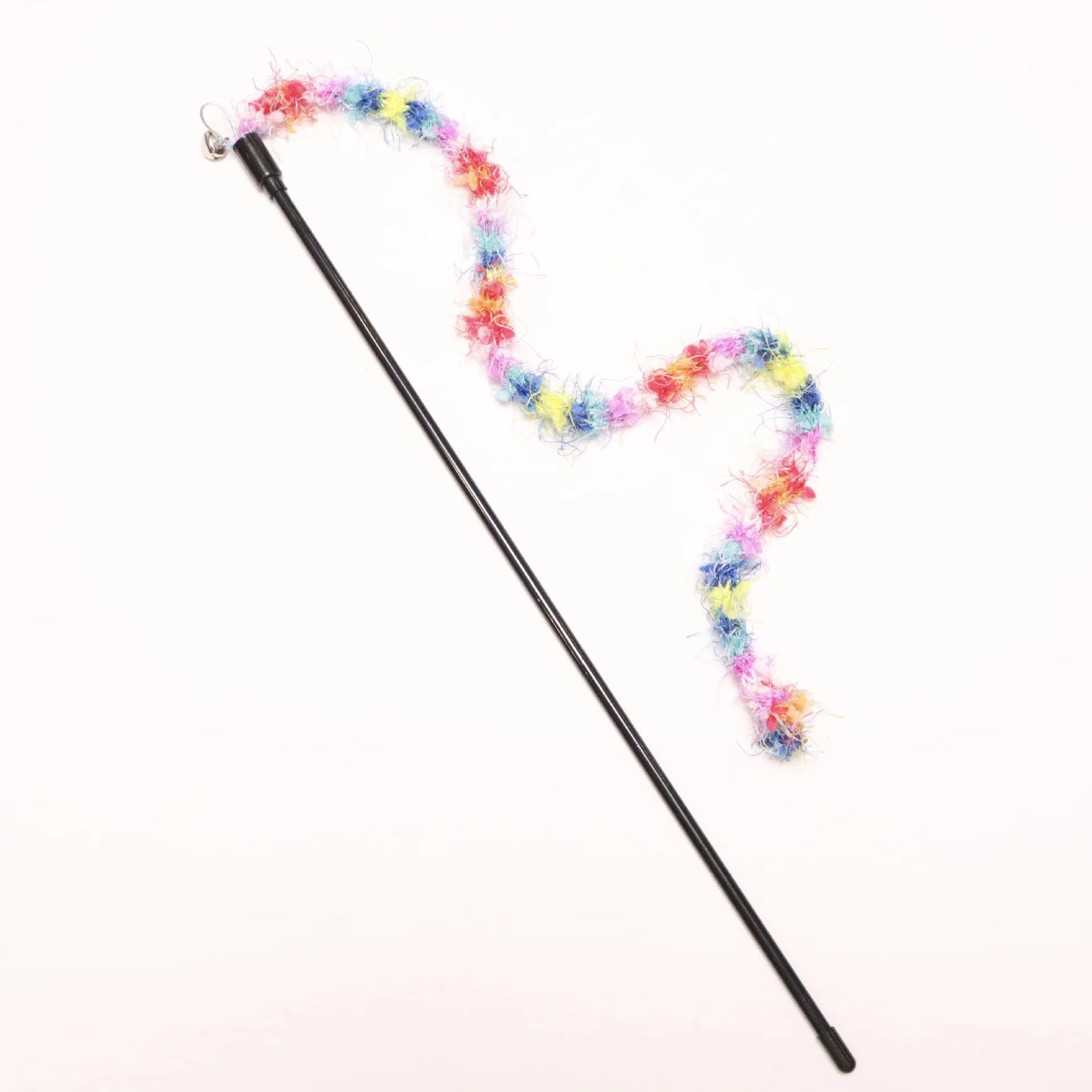 Colorful Plush Rope Cat Teaser Wand Set