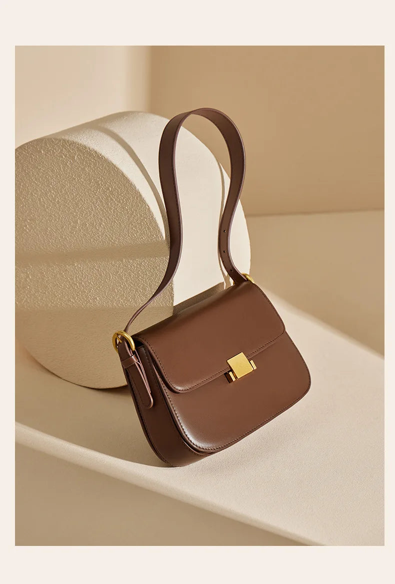 Vintage Leather Crossbody Handbag