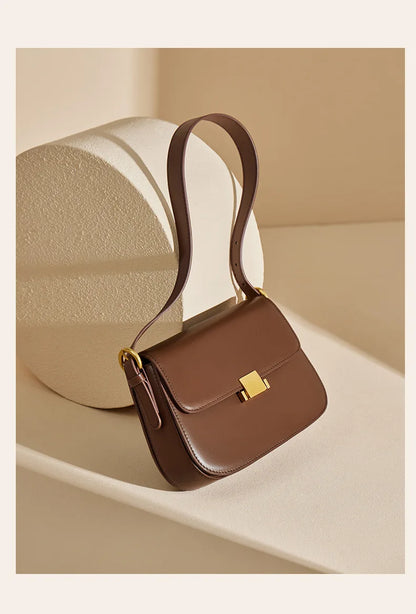 Vintage Leather Crossbody Handbag