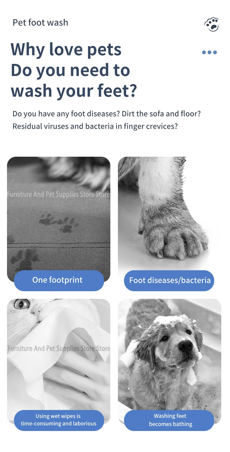 Electric Pet Paw Cleaner Cup