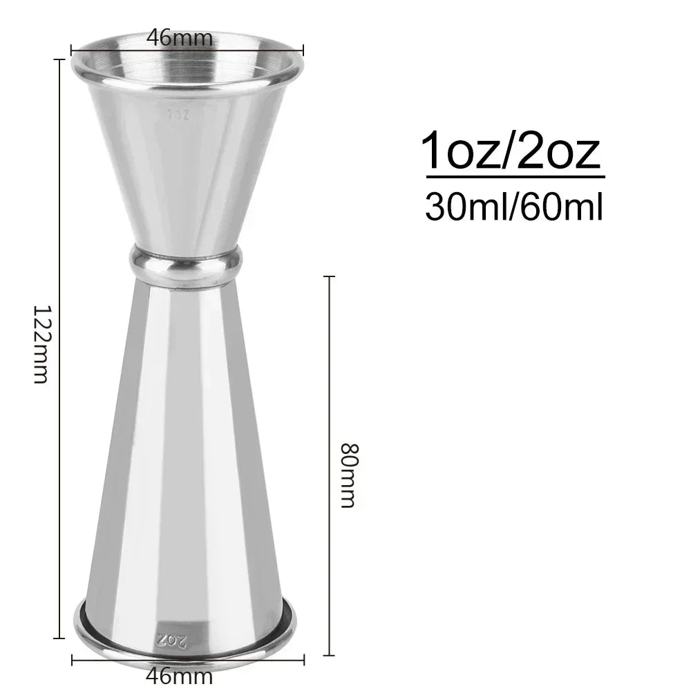 Stainless Steel Double Jigger Cocktail Measuring Cup (30ml/60ml)