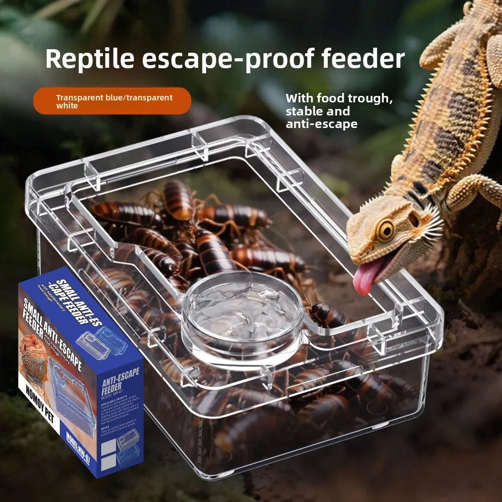 Anti-Escape Reptile Feeding Bowl