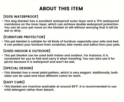 Waterproof Dog Bed Cover Mat