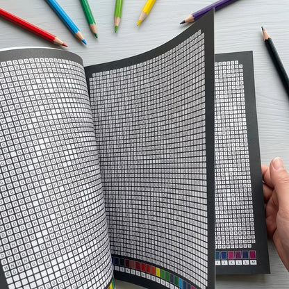 Mystery Mosaics Color by Number Book – 32 Page Pixel Art Coloring Workbook