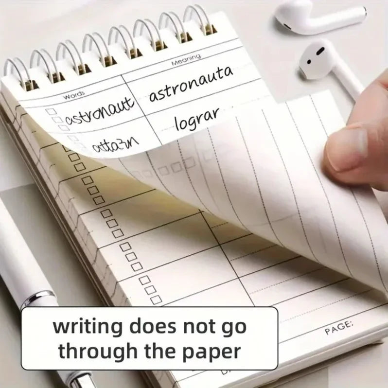 Portable Vocabulary Memory Notebook