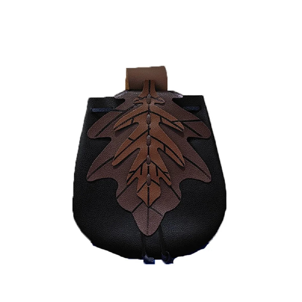 Medieval Leaf Belt Waist Pouch