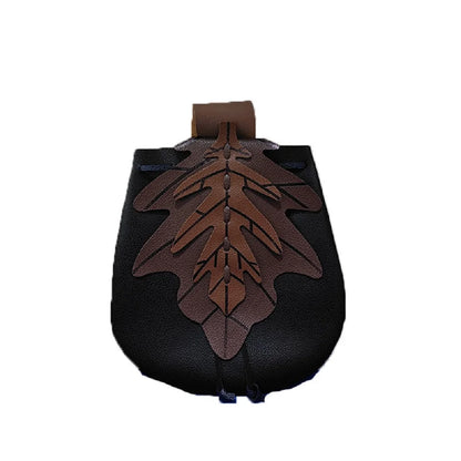 Medieval Leaf Belt Waist Pouch
