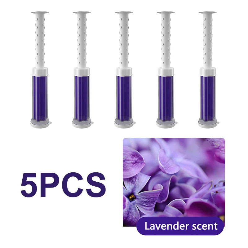5Pcs/Set Flower Aromatic Toilet Cleaner Gel