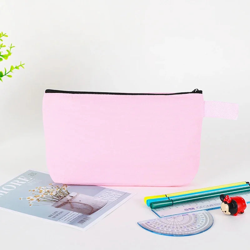 Canvas Pencil Case with Zipper