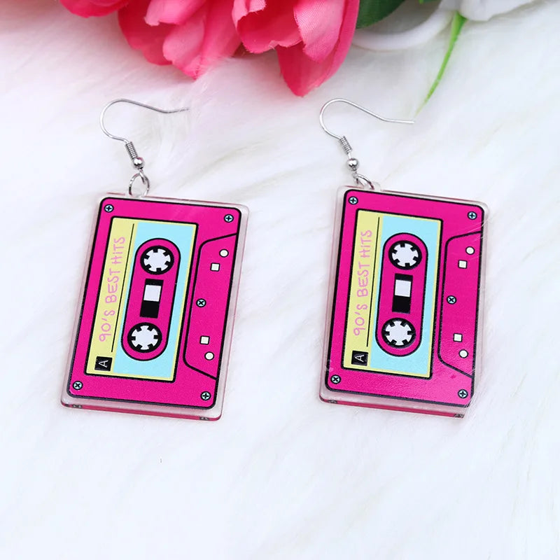 Vintage 90's Tape Earrings