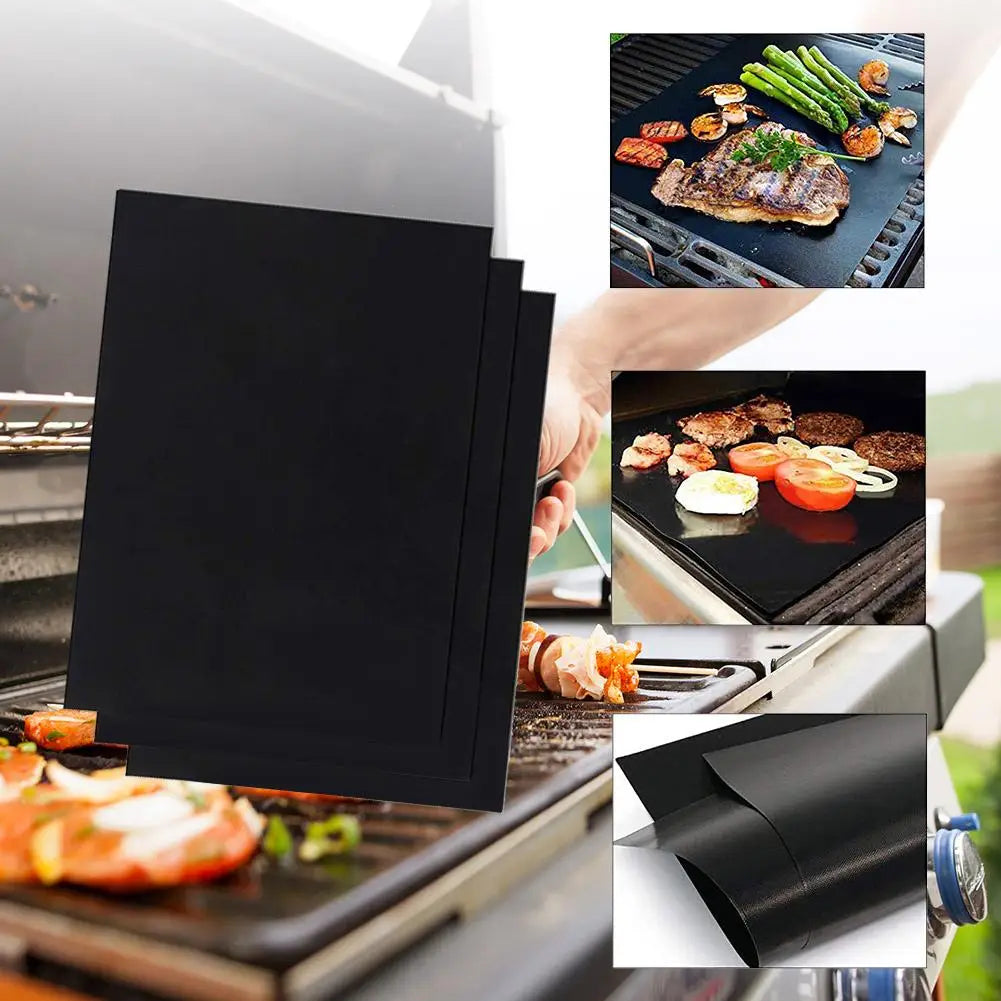 Heat Resistant Teflon Grill & Baking Mat for BBQ, Oven & Air Fryer