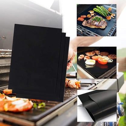 Heat Resistant Teflon Grill & Baking Mat for BBQ, Oven & Air Fryer