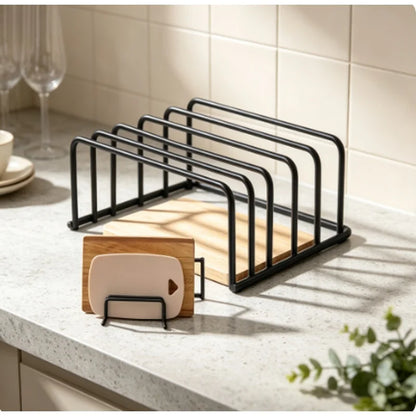Kitchen Cutting Board Storage Rack