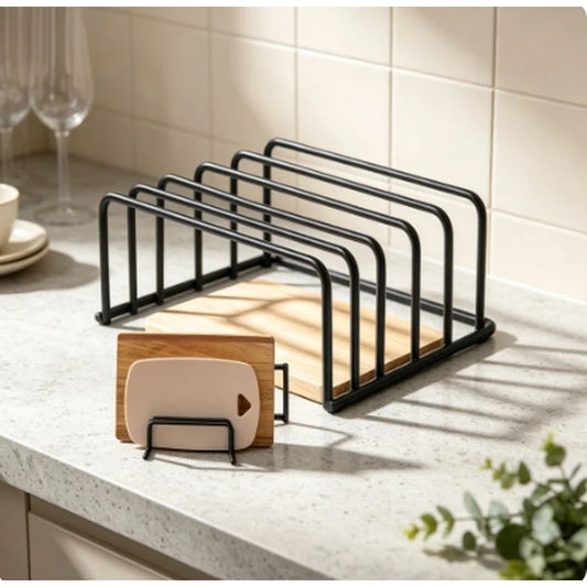 Kitchen Cutting Board Storage Rack