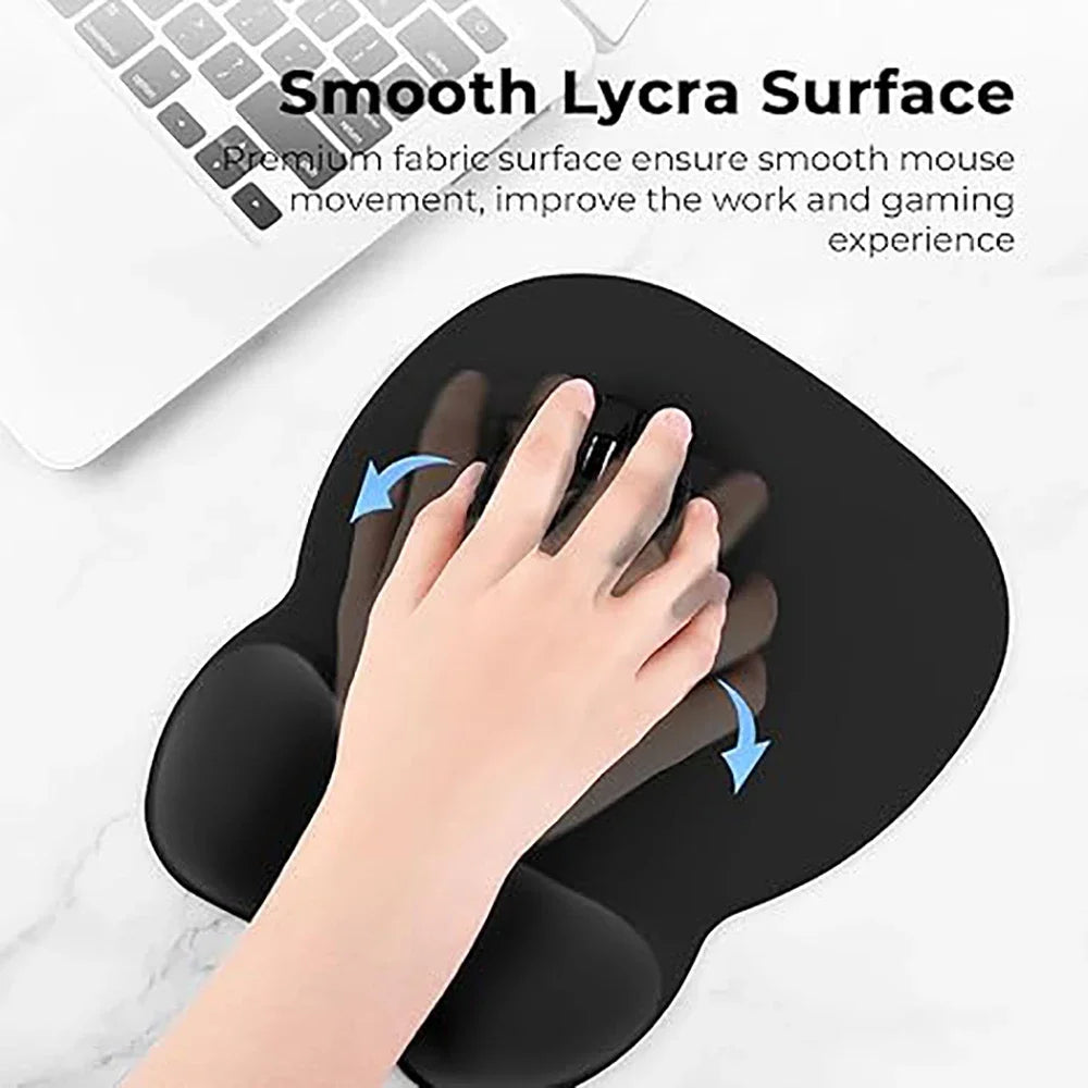 Ergonomic Mouse Pad with Memory Foam Wrist Support