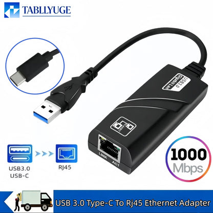 USB 3.0 to RJ45 Gigabit Ethernet Adapter