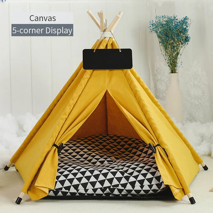 Pet Teepee Tent House with Cushion