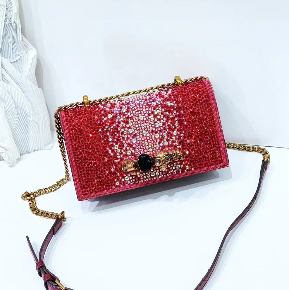 Glitter Evening Crossbody Bag