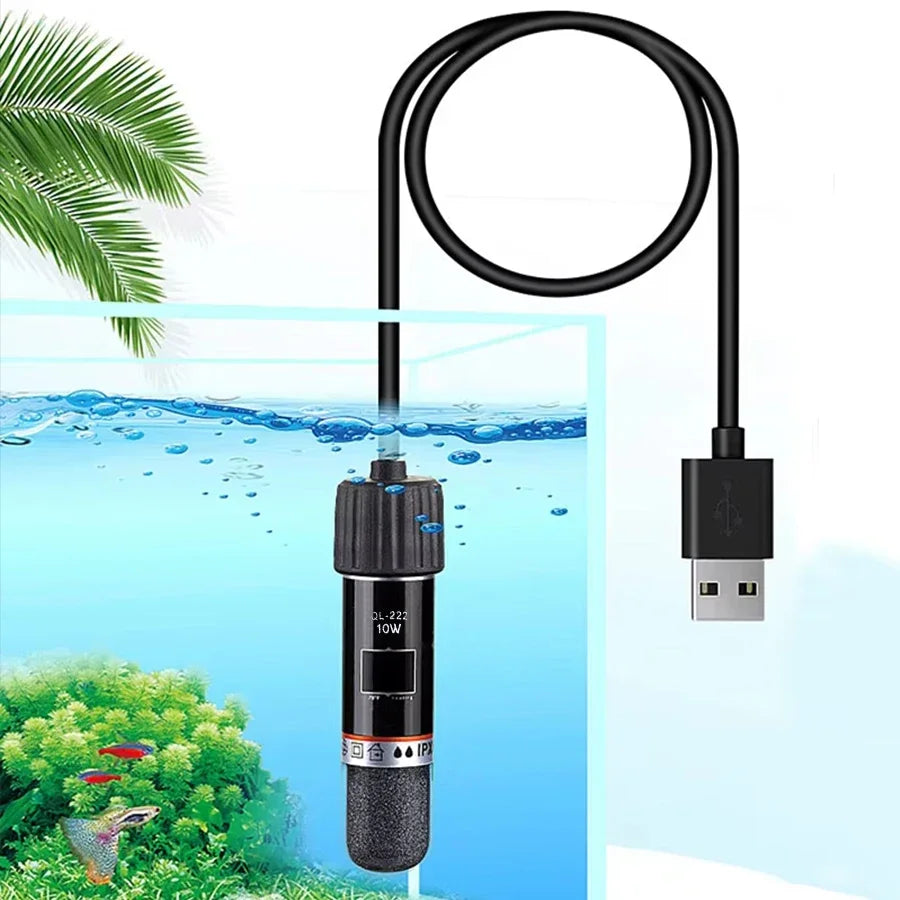 USB Mini Aquarium Heater 10W 26°C Constant Temperature