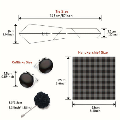8cm Wide Tie Set