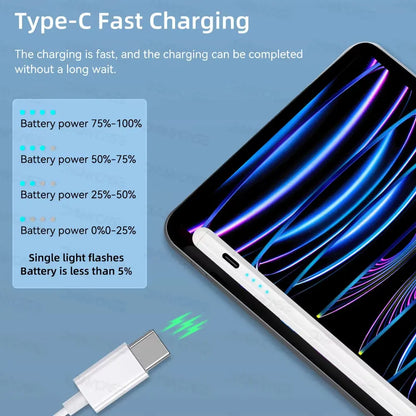 Rechargeable iPad Stylus Pen with Magnetic Attachment
