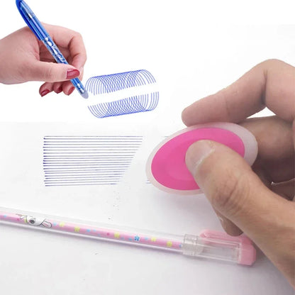 100-Pack 0.5mm Erasable Gel Ink Refills with Bonus Erasers