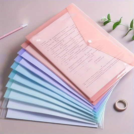 A4 Transparent Waterproof Document Folder Set