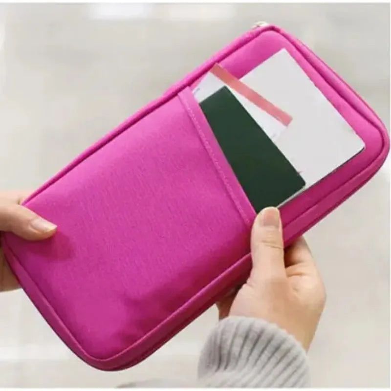 Travel Passport Wallet Organizer