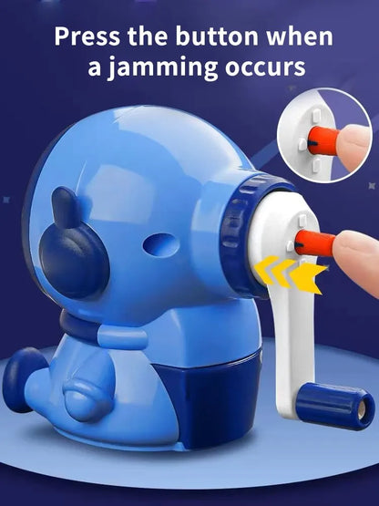 Astronaut Hand Crank Pencil Sharpener