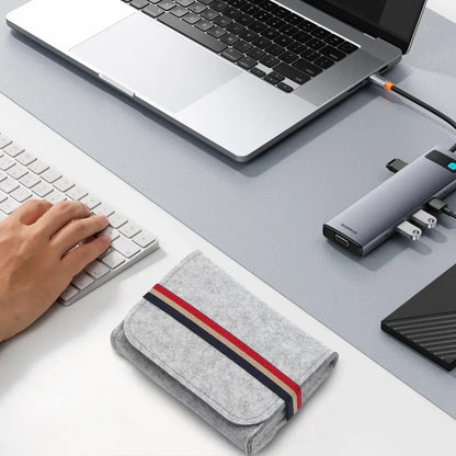 Felt Electronic Accessories Organizer Bag