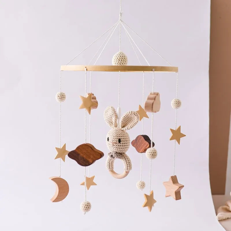 Wooden Baby Crib Mobile