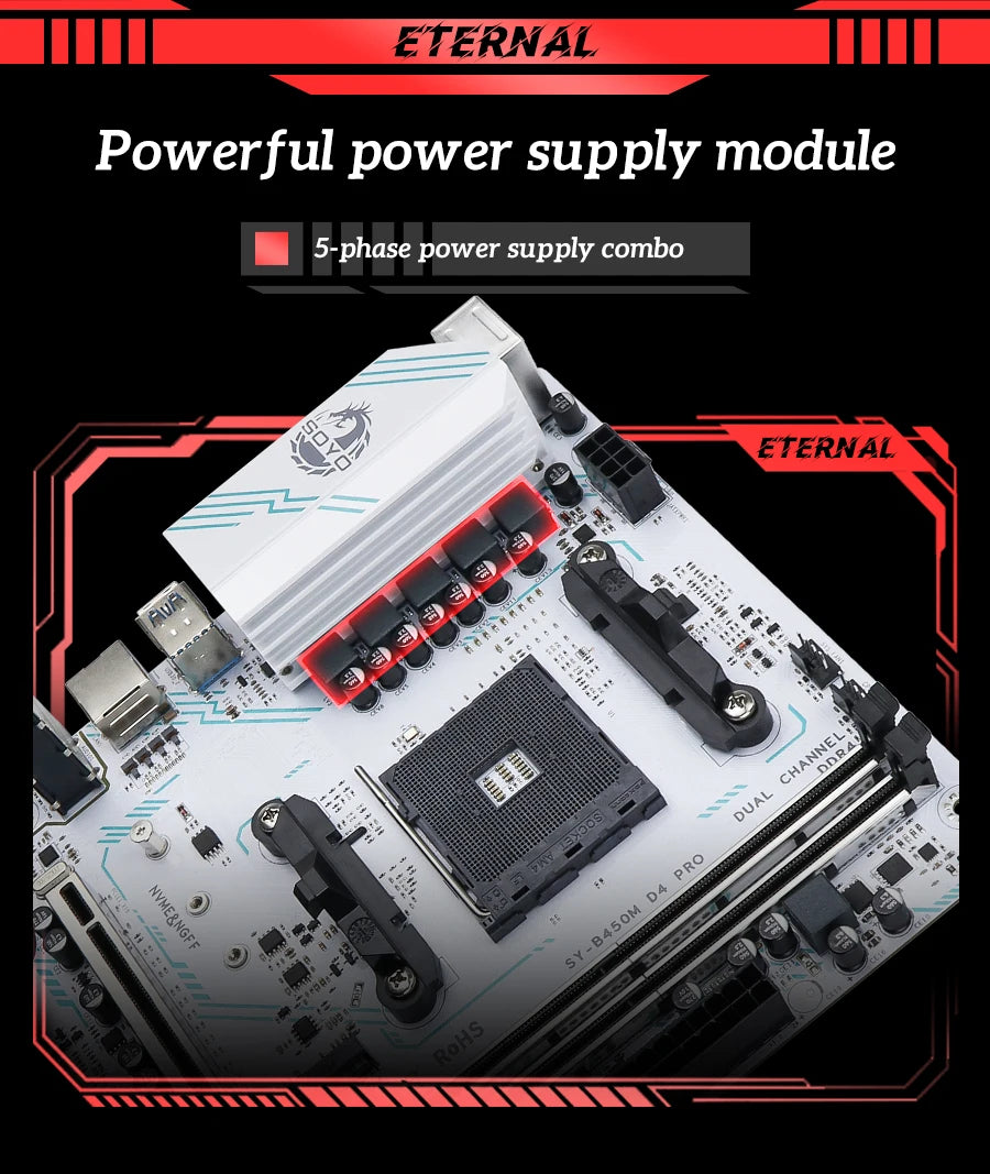 SOYO B450M AM4 Gaming Motherboard