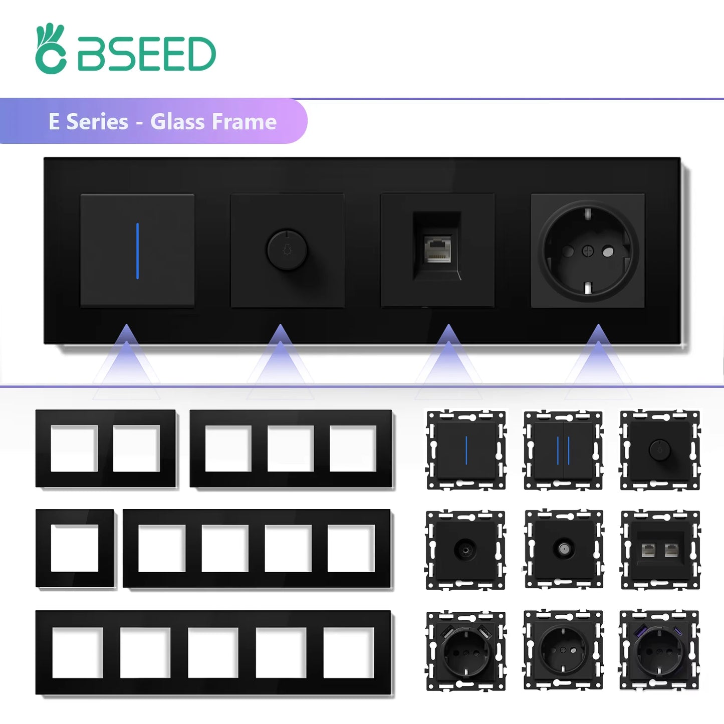 Mechanical Wall Switch & EU Power Socket Series