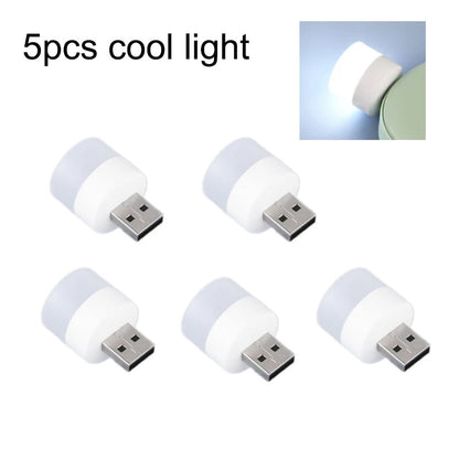 5pcs Mini USB Plug Lamp 5V Super Bright