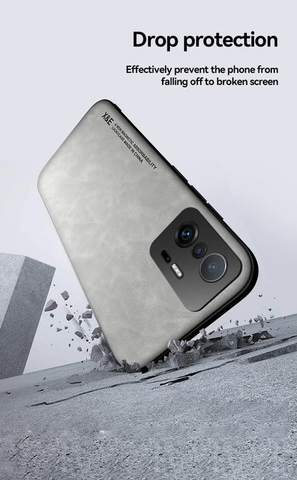 Magnetic PU Leather Case for Xiaomi Phones