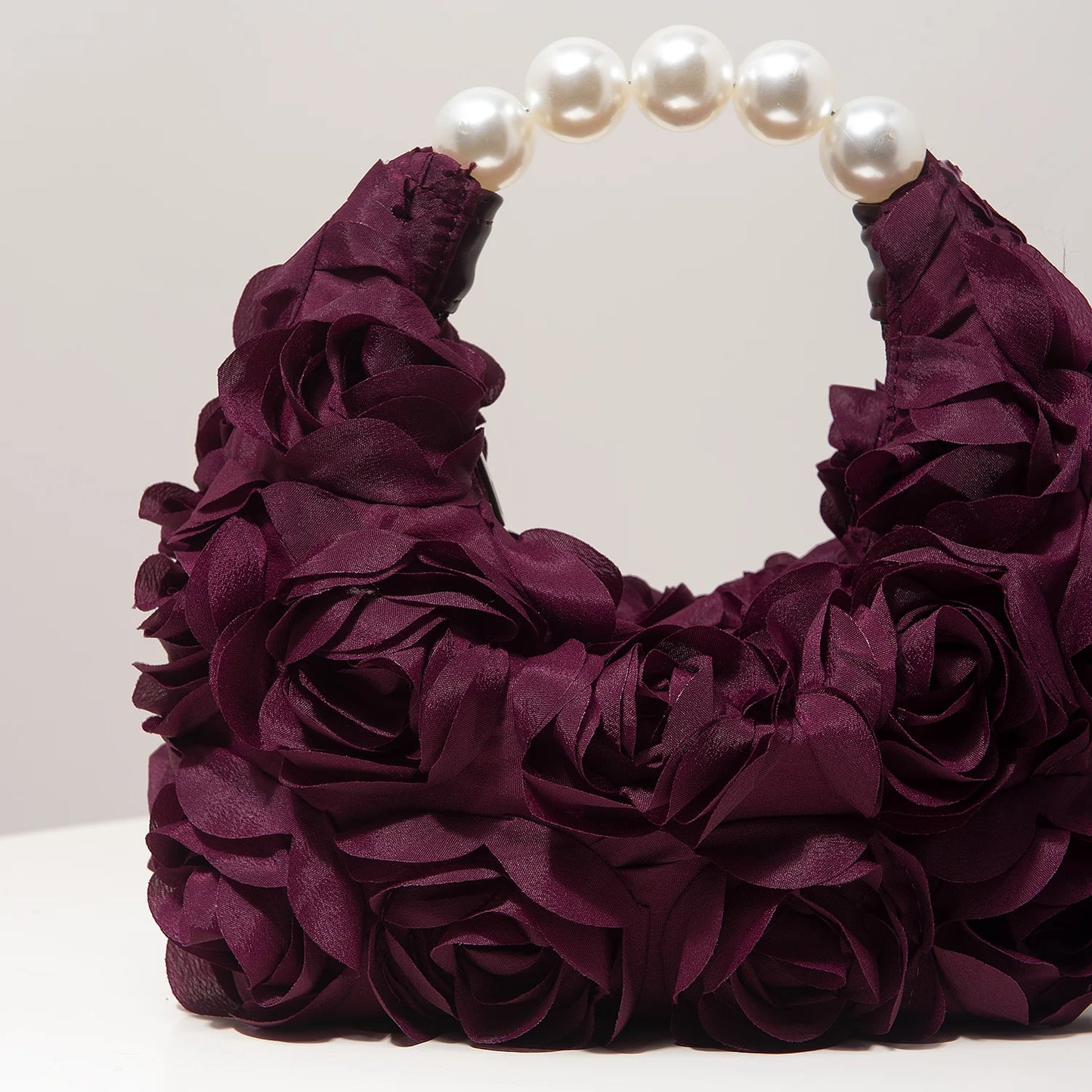 Floral Pearl Evening Party Handbag