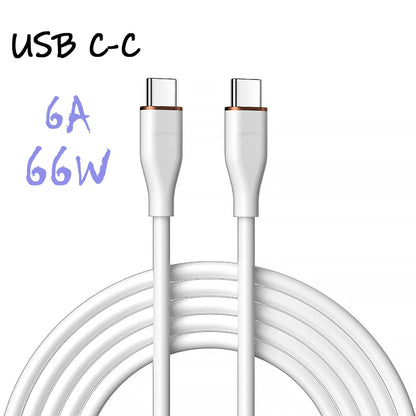 66W USB-C Silicone Cable