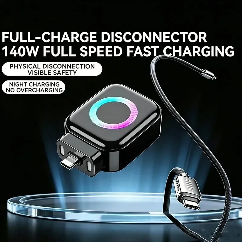 KEBIDUMEI USB-C Fast Charging Auto Power-Off Adapter