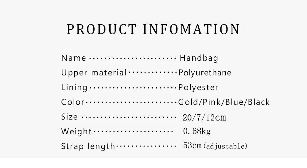Minimalist Chain Shoulder Crossbody Bag
